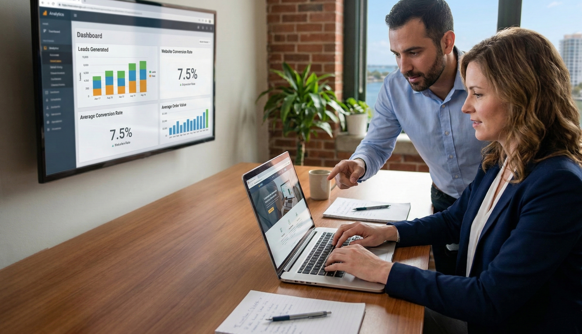 Website conversion checklist showing lead generation strategy and conversion optimization elements